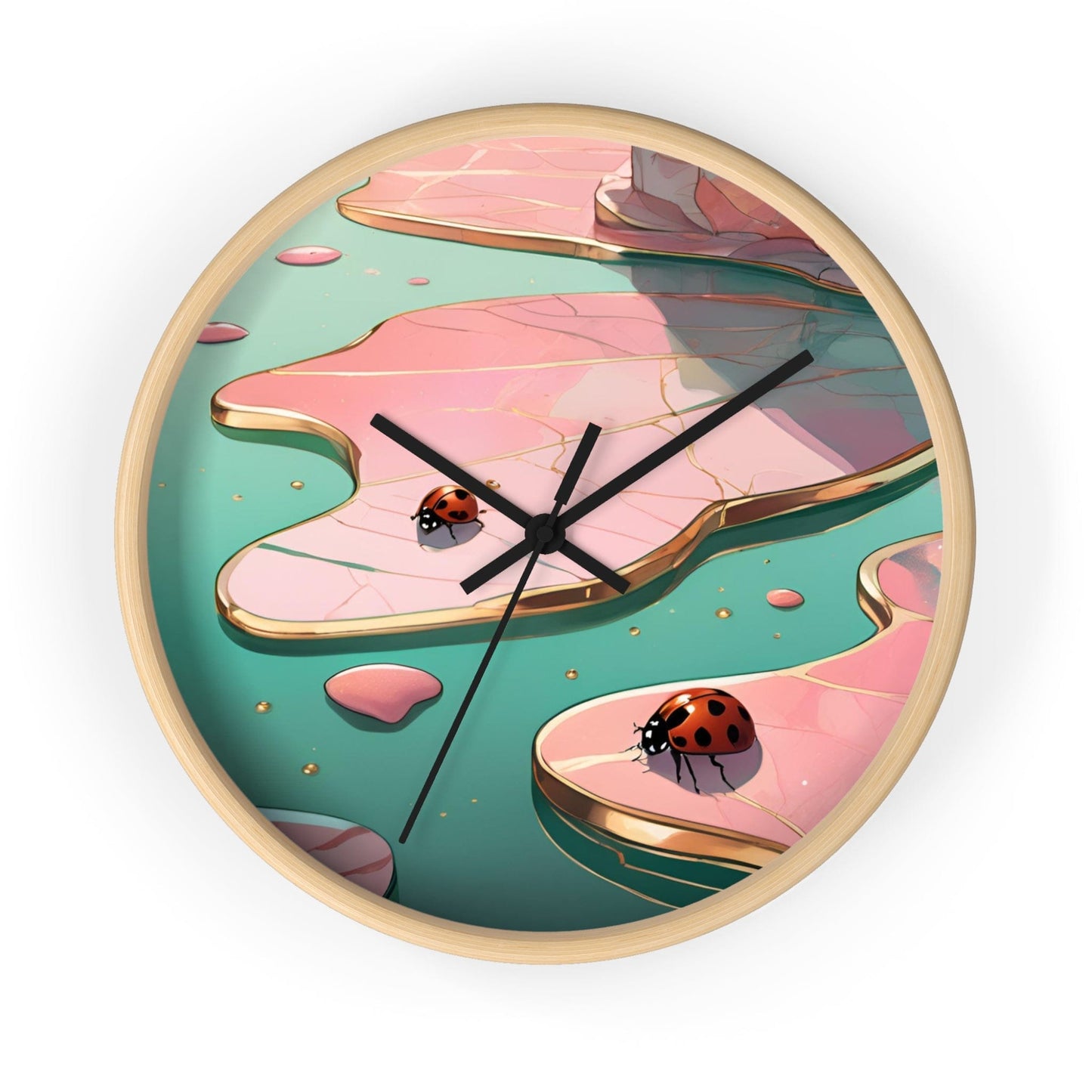 Wall Clock "Golden Meadow Whispers"