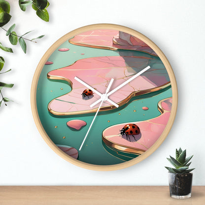 Wall Clock "Golden Meadow Whispers"