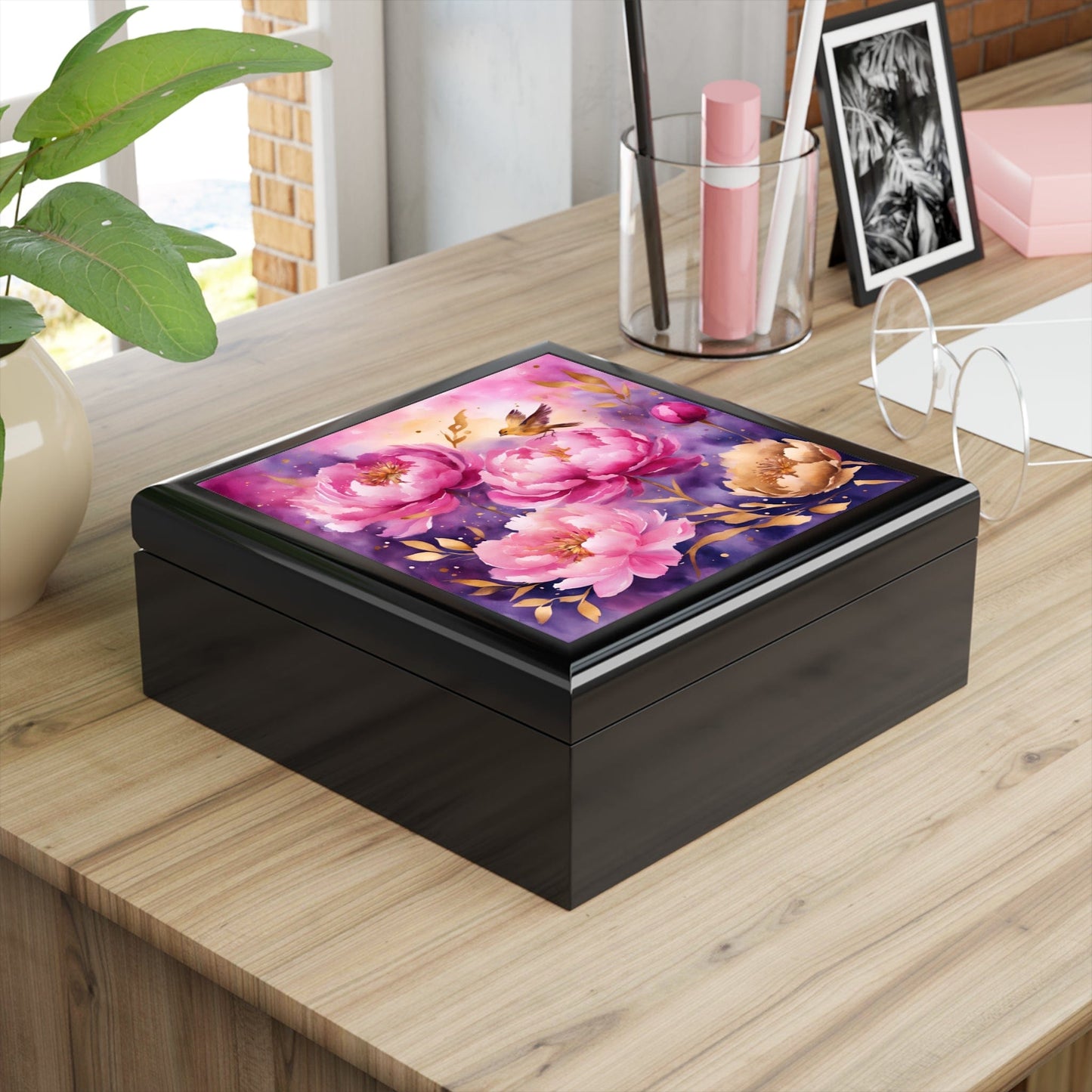 Jewelry Box "Galactic Peony Dream"