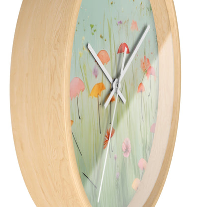 Wall Clock "Umbrella Bloom Haven"